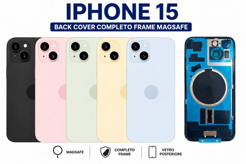 Scocca vetro posteriore apple - scocca,